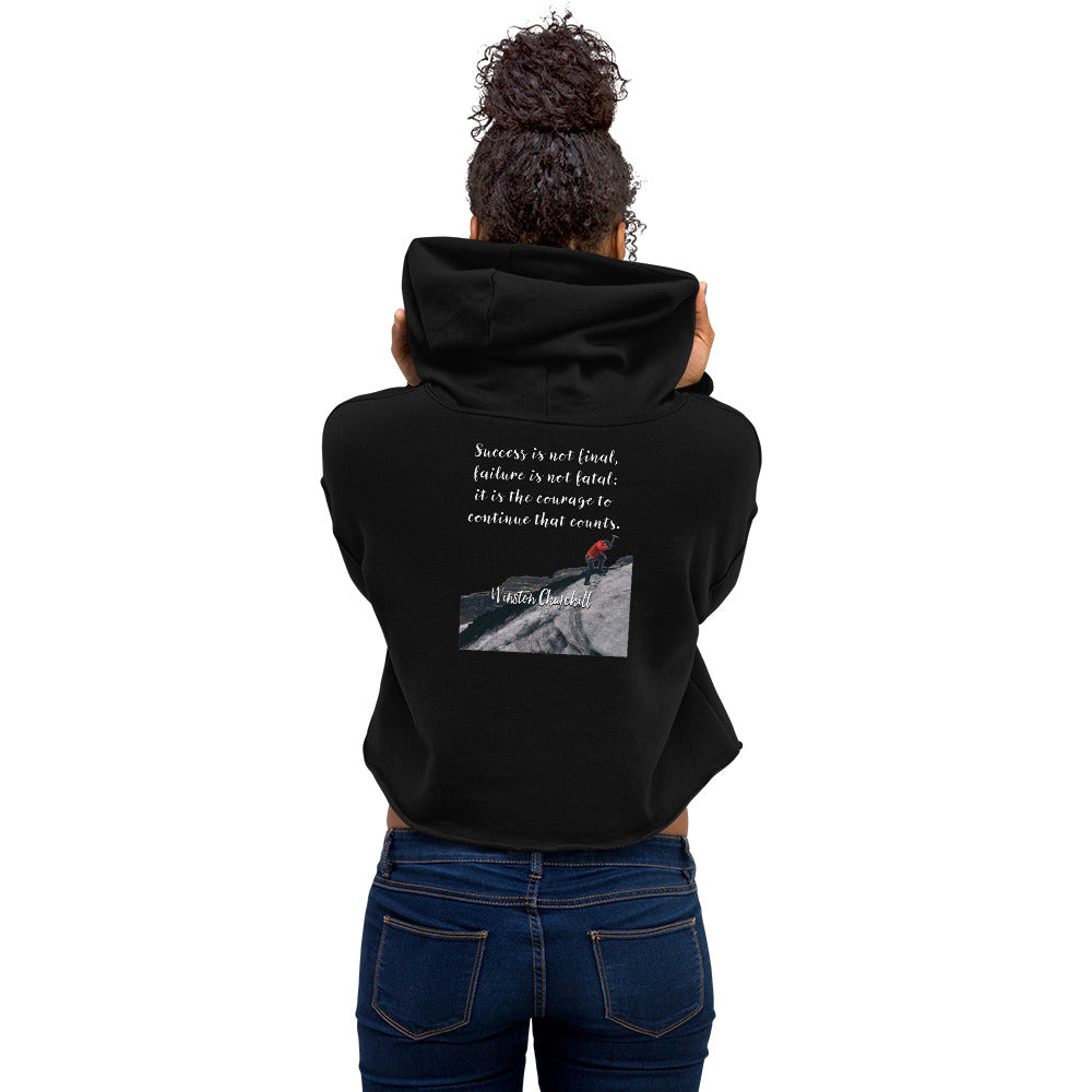 Courage Womens Crop Hoodie