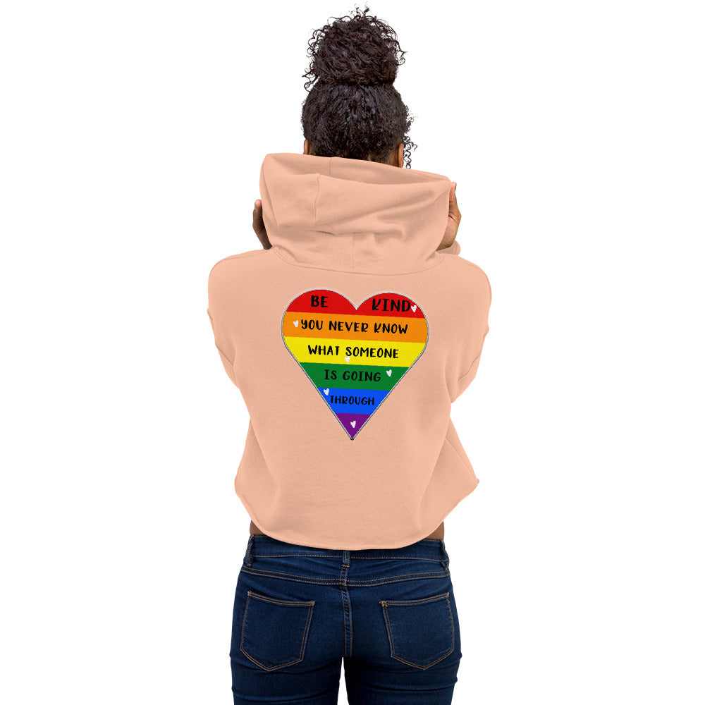 Be Kind Womens Crop Hoodie