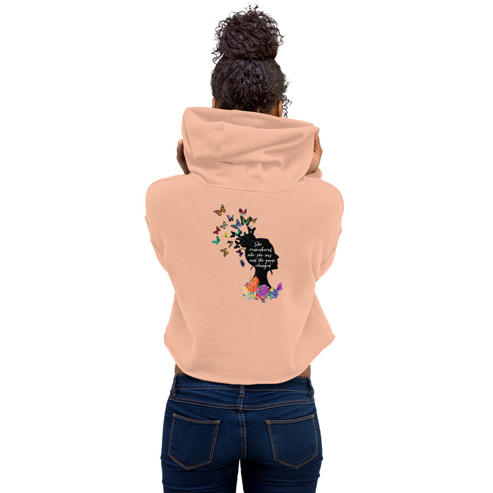 Believe In Yourself Womens Crop Hoodie