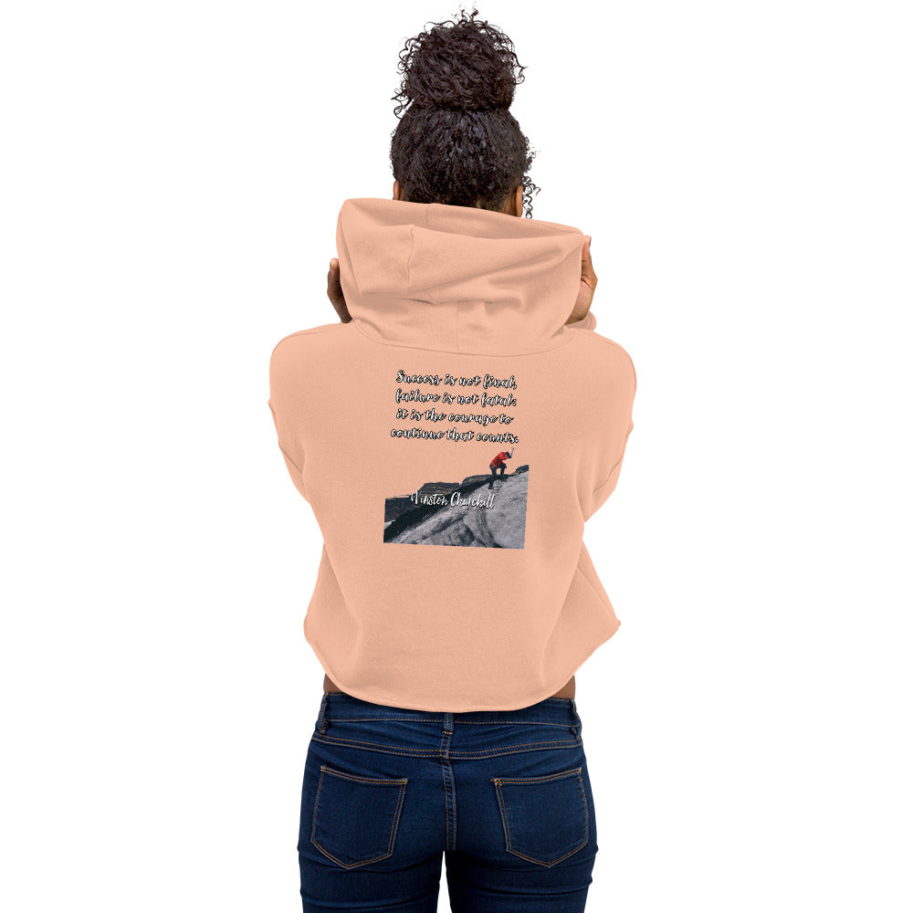 Courage Womens Crop Hoodie