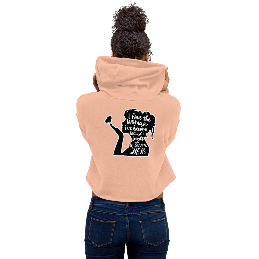 The Fighter Womens Crop Hoodie