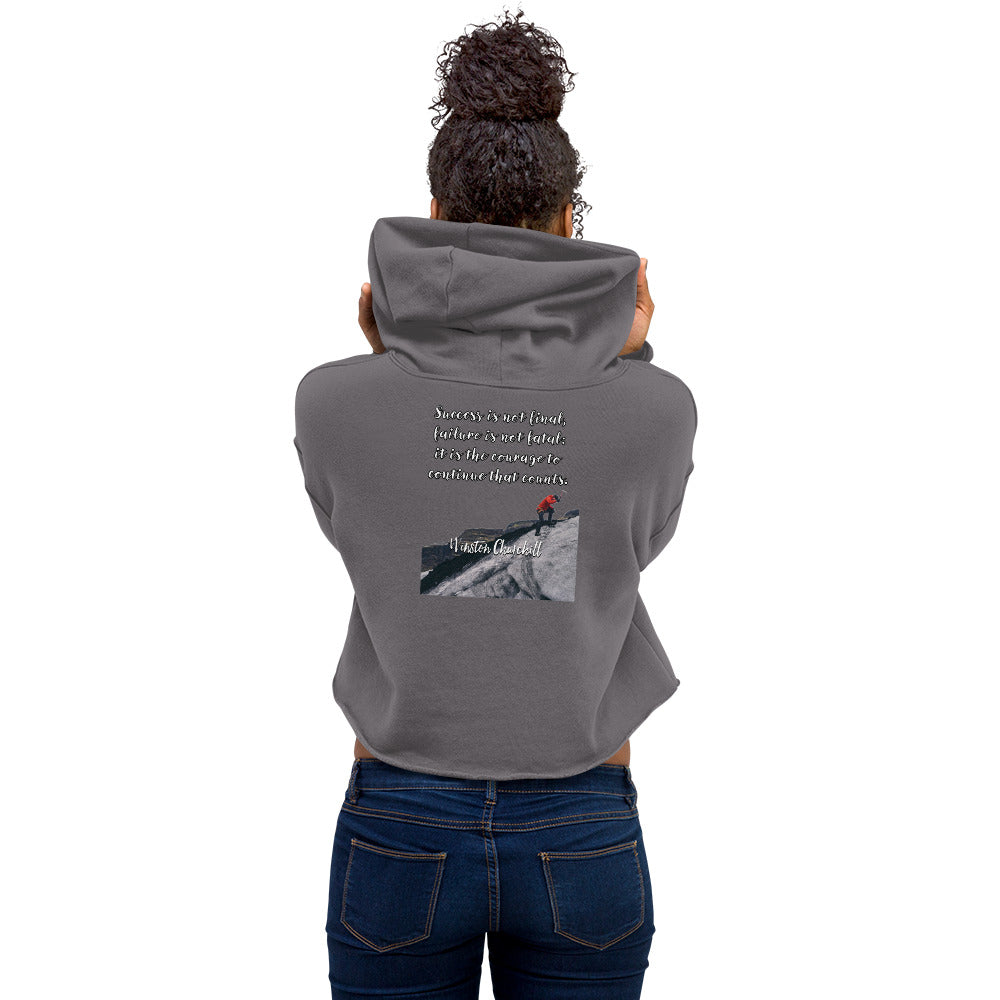 Courage Womens Crop Hoodie