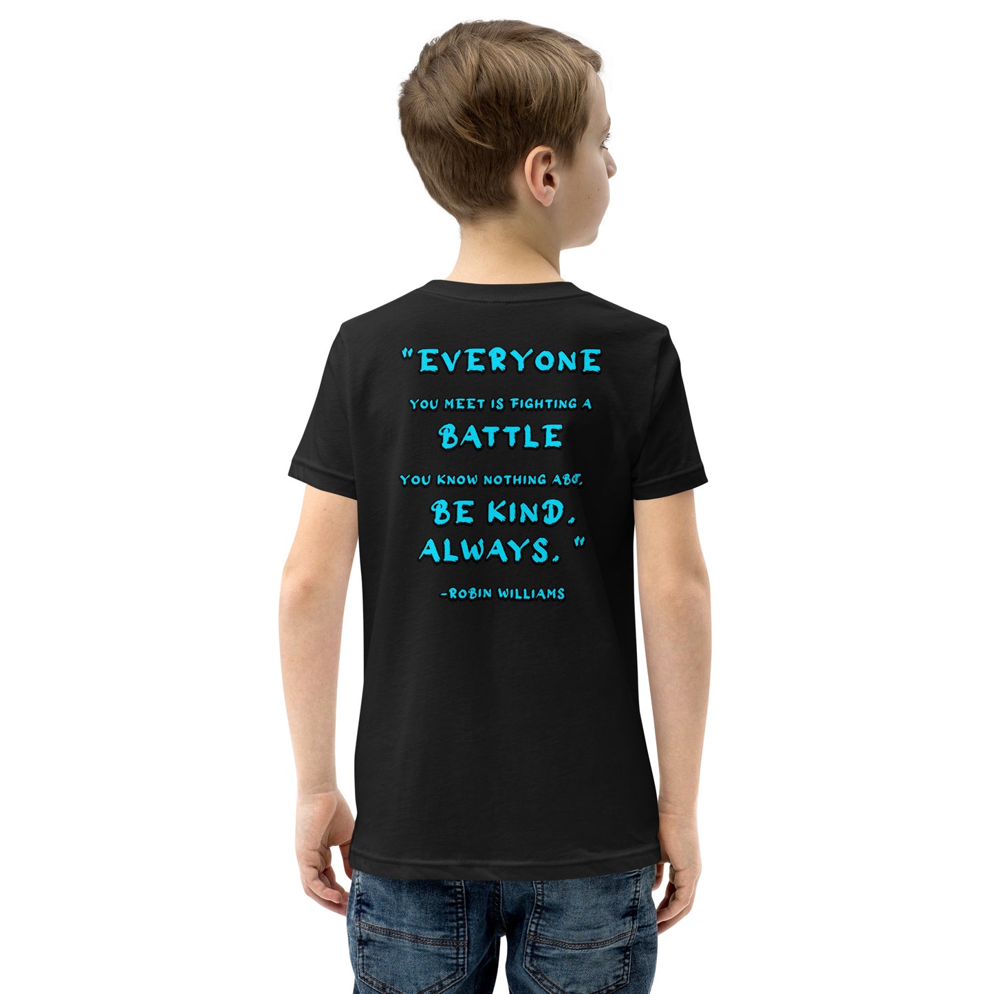 Be Kind, Always - Robin Williams Youth Short Sleeve T-Shirt