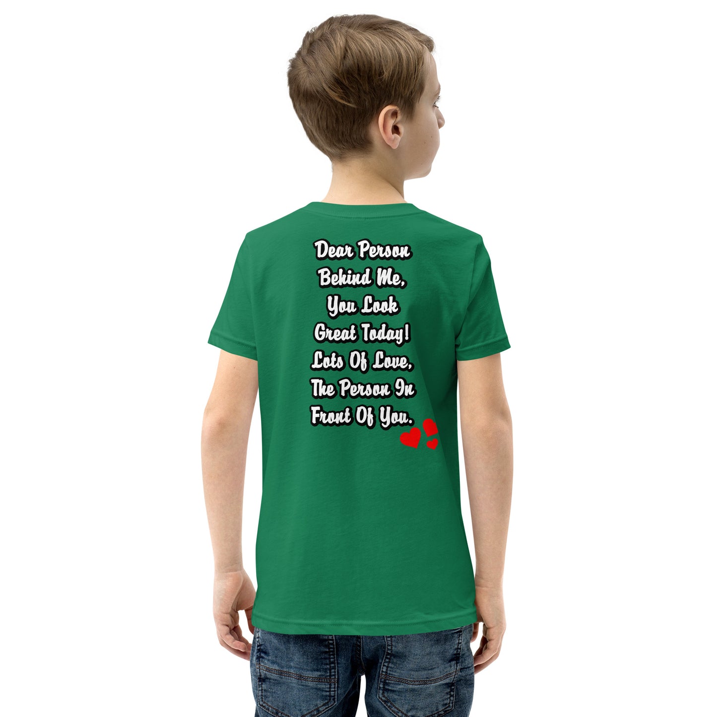 Dear Person Behind Me Youth Short Sleeve T-Shirt