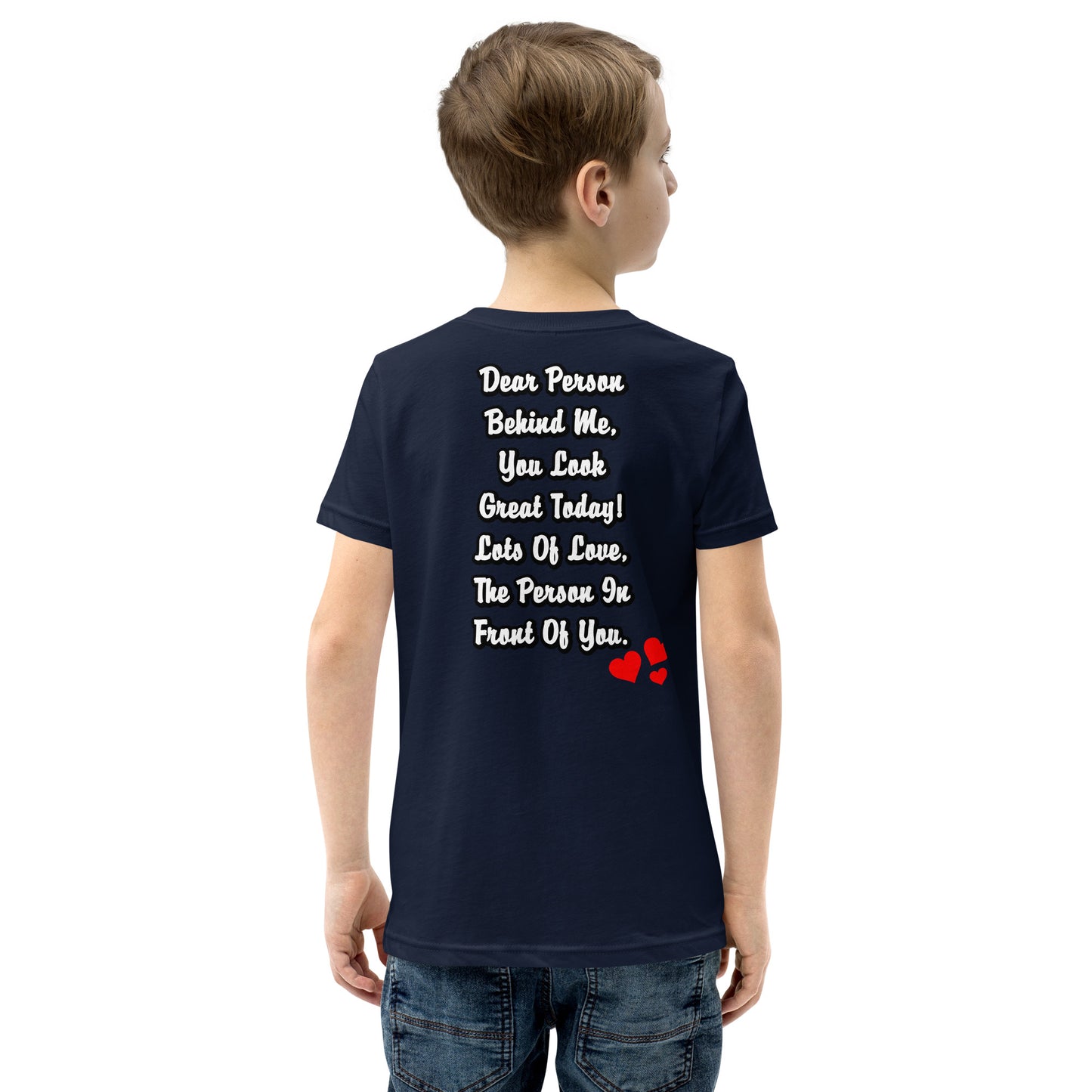 Dear Person Behind Me Youth Short Sleeve T-Shirt