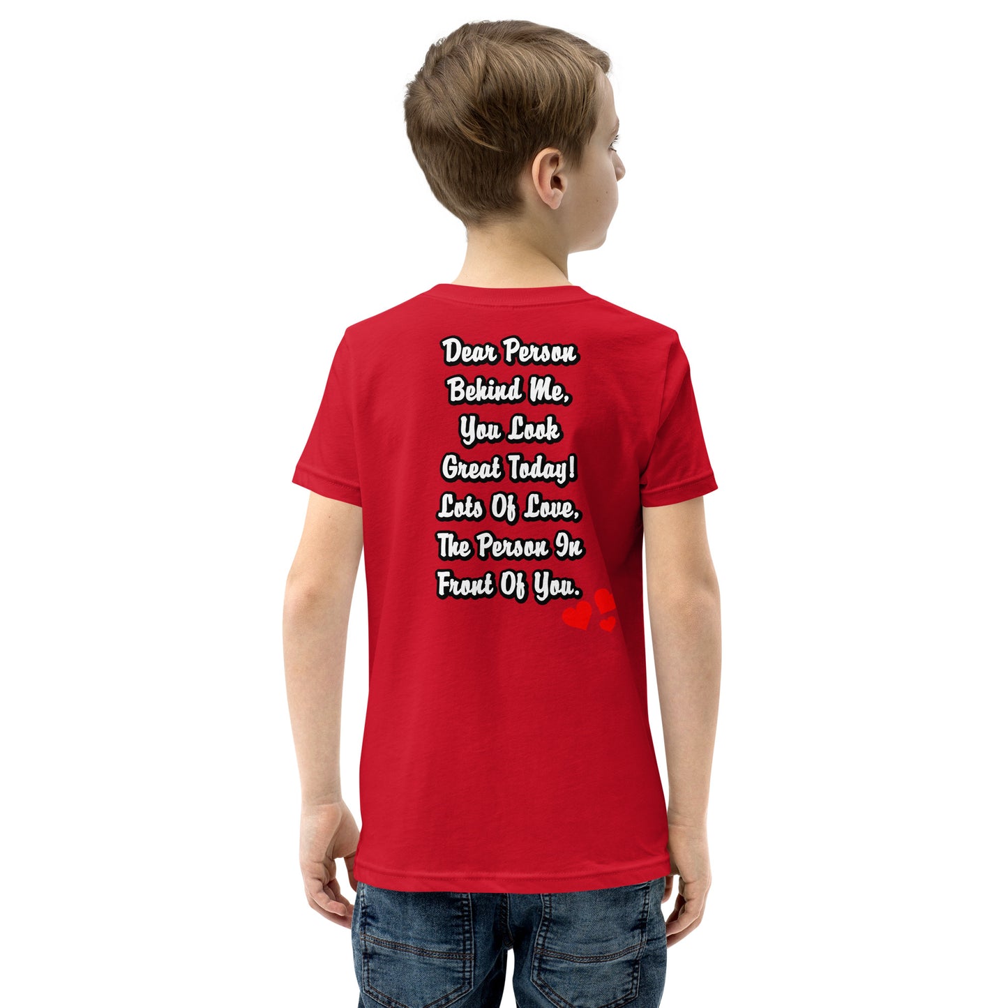 Dear Person Behind Me Youth Short Sleeve T-Shirt