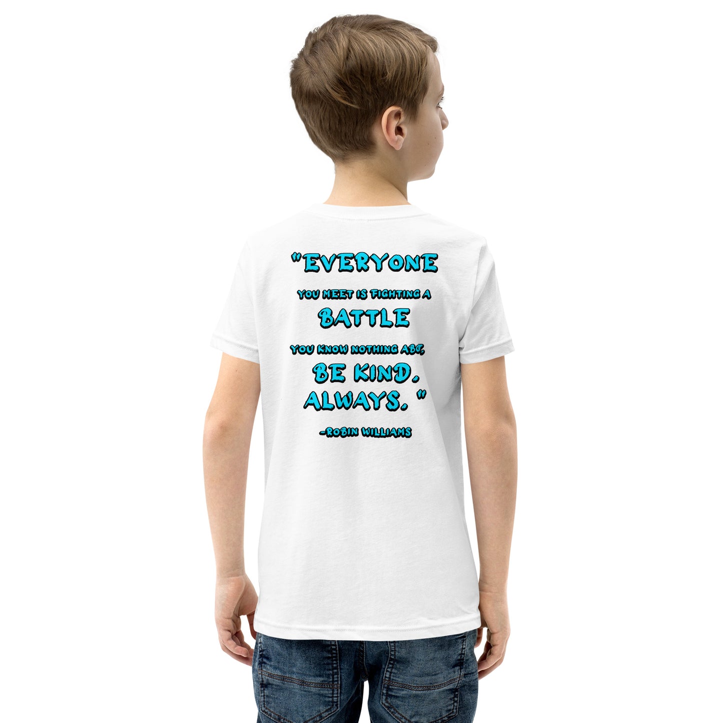 Be Kind, Always - Robin Williams Youth Short Sleeve T-Shirt