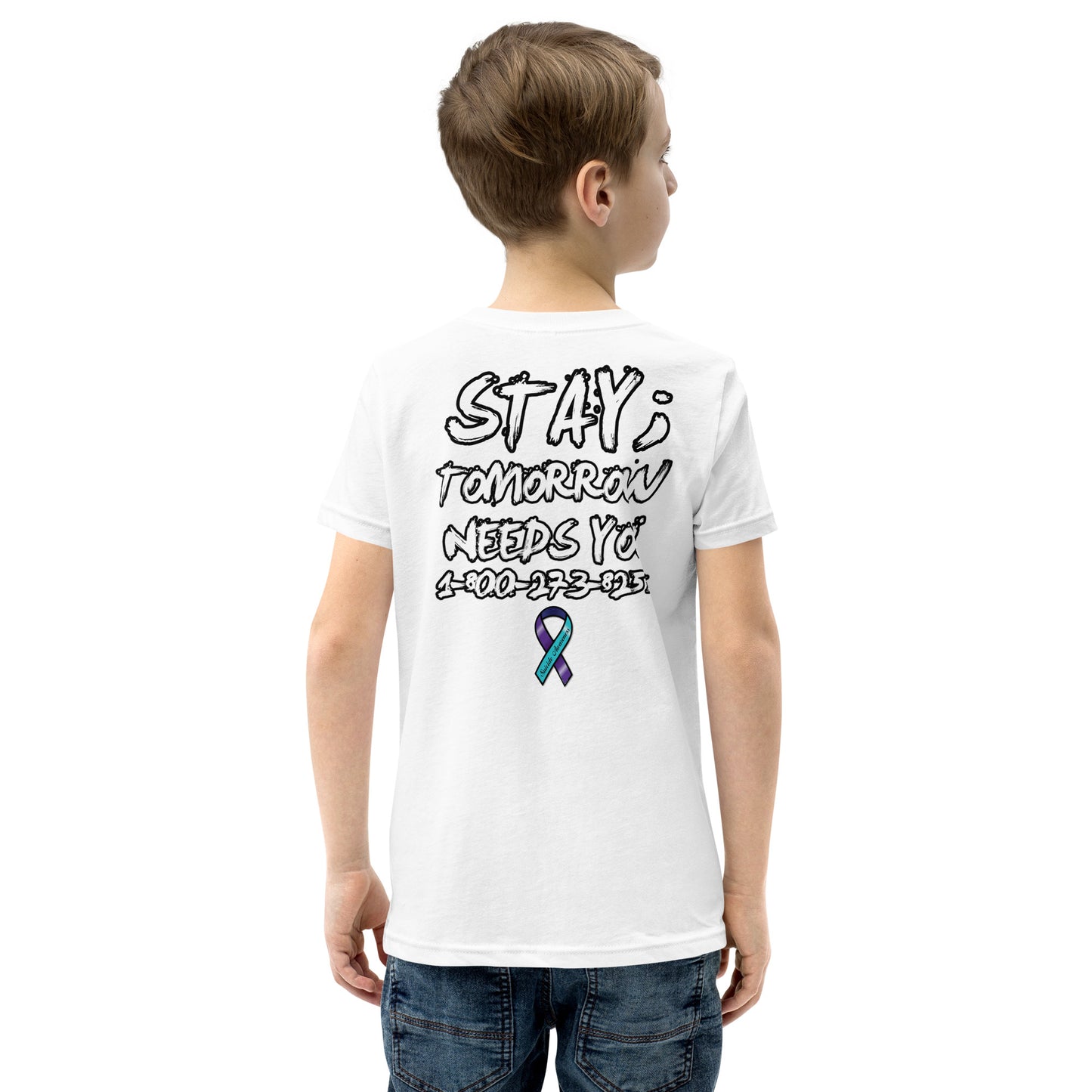 Stay; Tomorrow Needs You Youth Short Sleeve T-Shirt