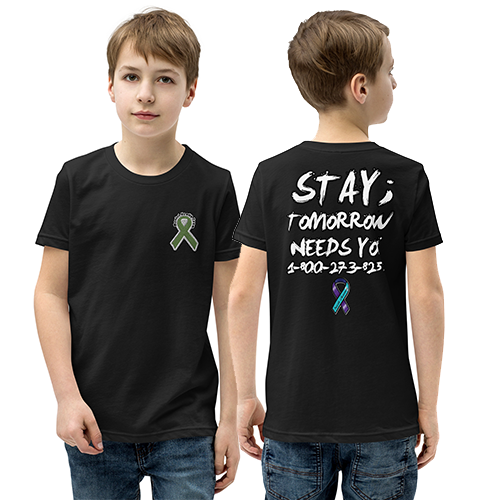 Stay; Tomorrow Needs You Youth Short Sleeve T-Shirt